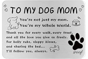 Hewonnn Dog Mom Gifts for Women - Mother's Day, Birthday Card from Dogs to Mom - from Dog to Mother Wallet Card