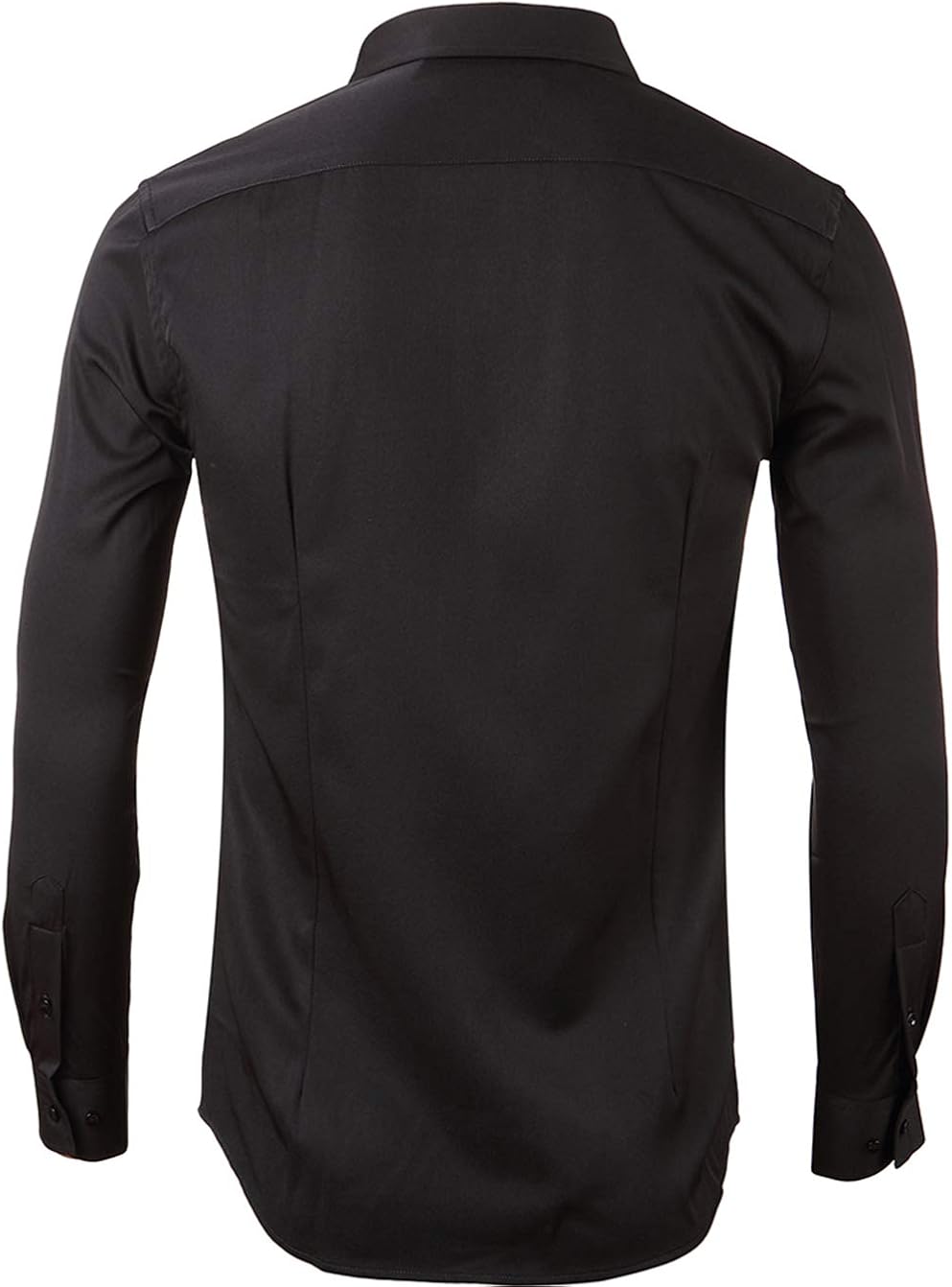 FLY HAWK Mens Dress Shirts, Slim Fit Long Sleeves Elastic Bamboo Fiber Button Down Shirts at  Men’s Clothing store