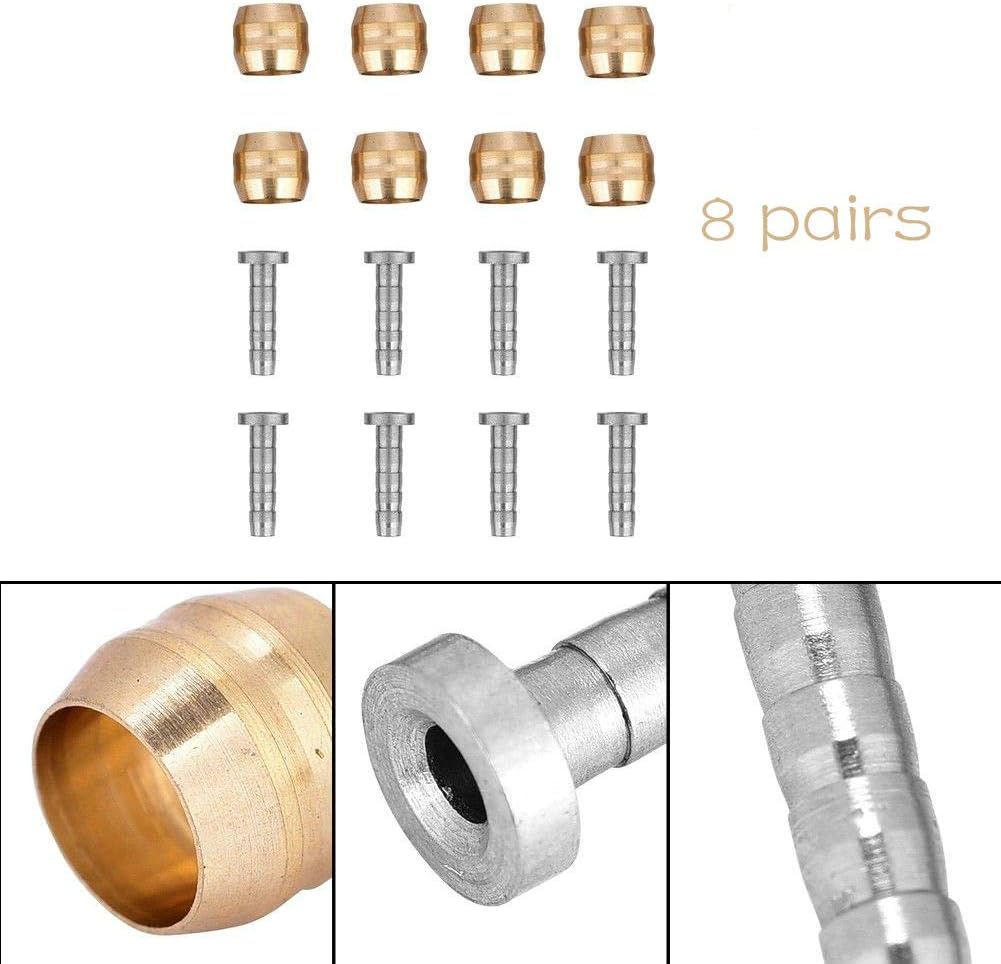 Neuocean 8sets Olive Connector Bicycle Disc Brake Connecting Insert Compatible with Shimano BH90 Hydraulic Disc Brake Hose - Image 3