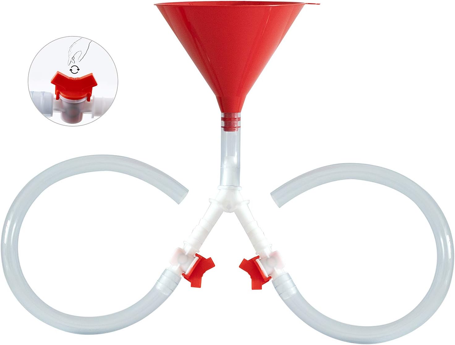 Beer Bong Funnel with Valve Newest Valve Design Extra