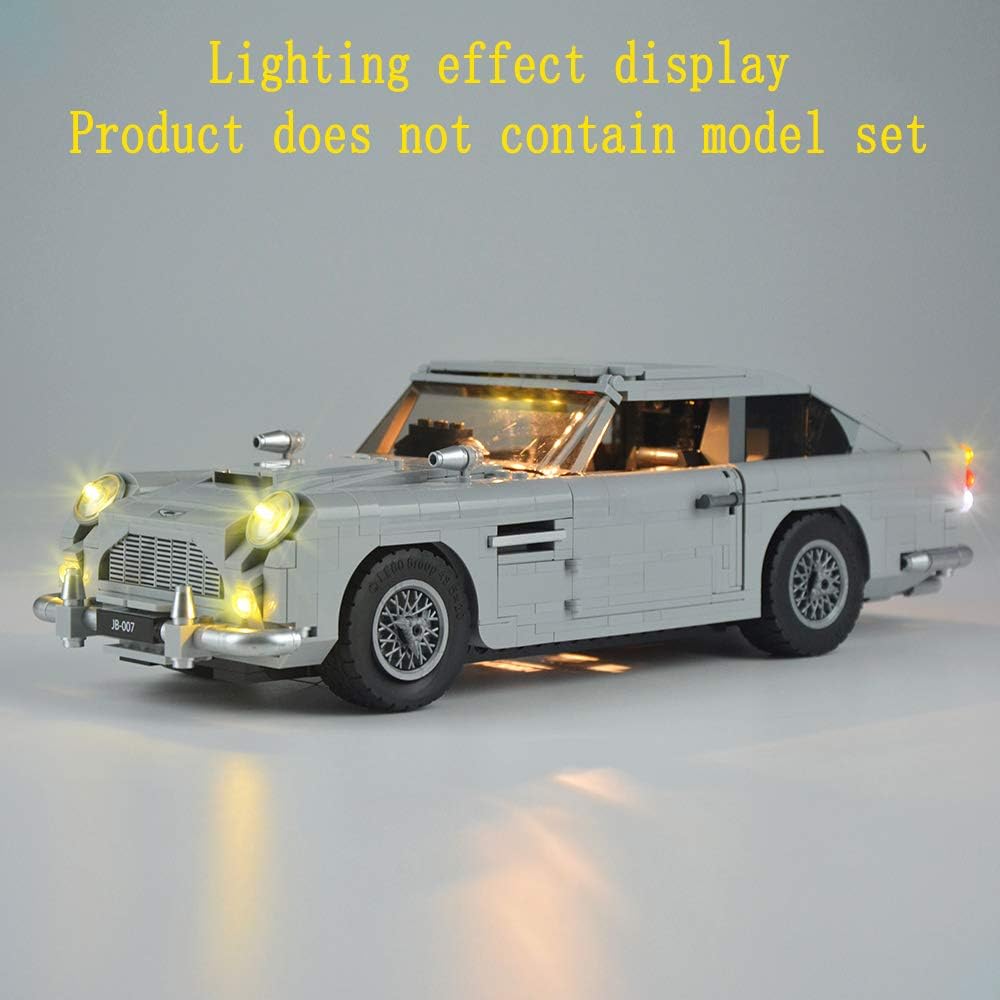 GEAMENT LED Light Kit Compatible with LEGO James Bond Aston Martin DB5 Car - for Creator Expert 10262 Model (Building Set Not Included) - Image 4