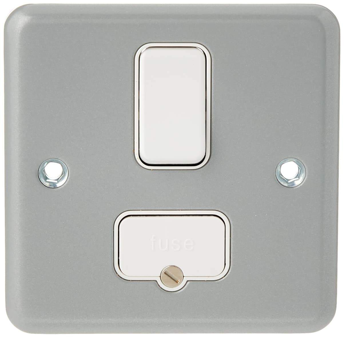 MK Metalclad Plus K0942 ALM 13 amp Double-Pole Switched Connection Unit, Grey