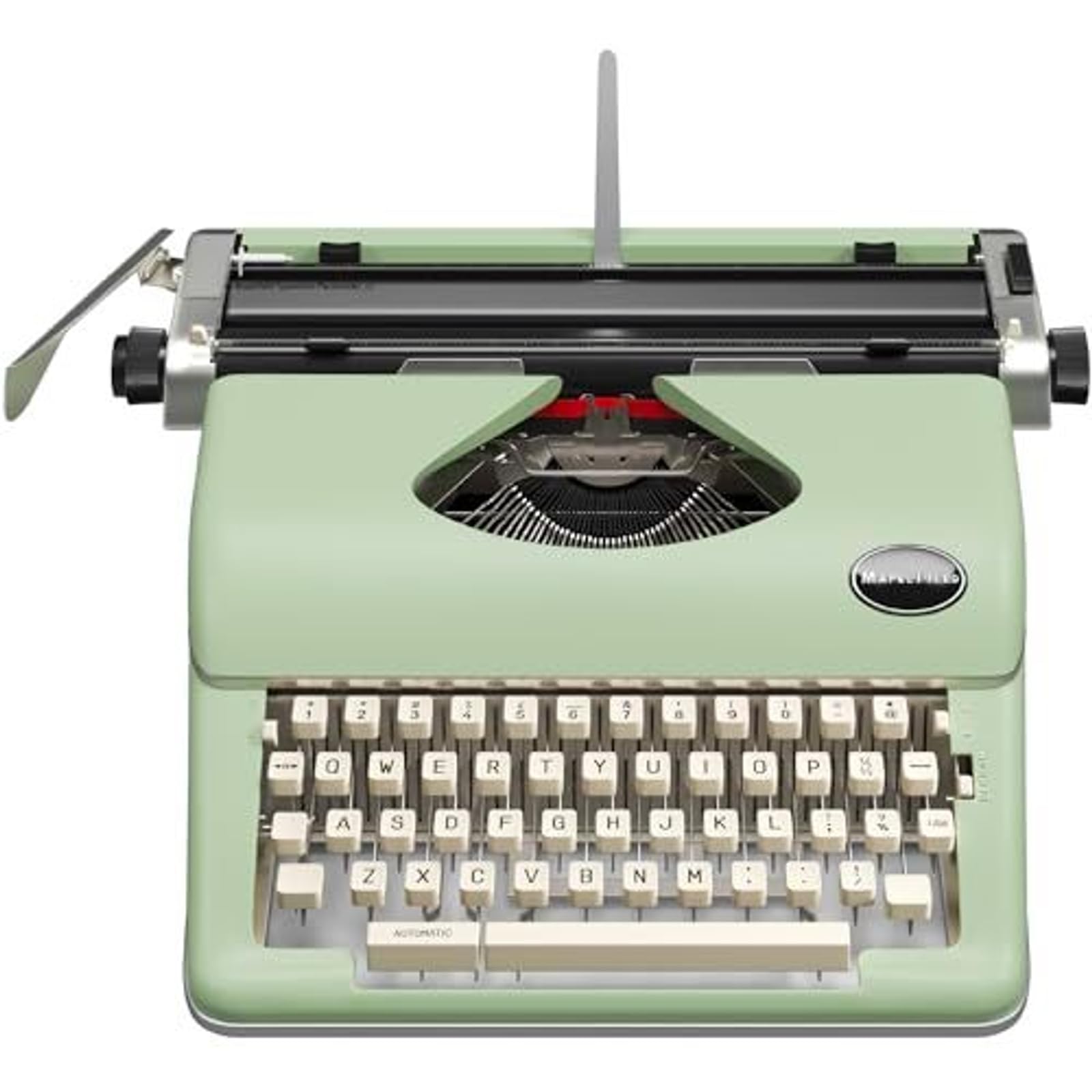 Photo 1 of Maplefield Vintage Manual Typewriter - Seafoam Green, Standard 8 x 11 in Paper - Home & Office Decor - Portable Word Processor & Writing Machine