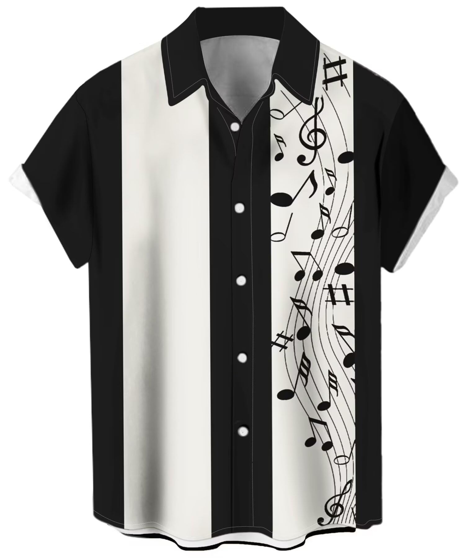 Men's Short Sleeve Loose Sports Casual Shirt - Vintage Classics Contrast Color E - Foto 2