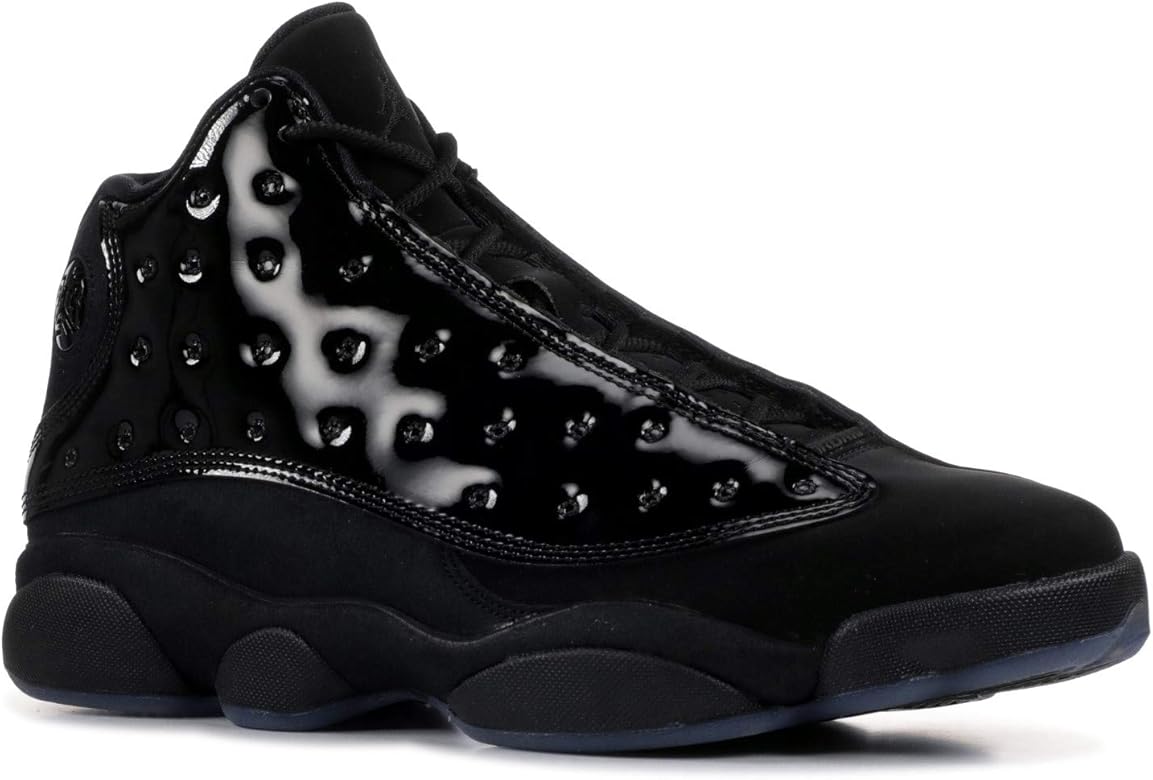 black leather basketball shoes