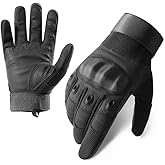 AlloTemlass Tactical Shooting Hard Knuckle Gloves for Men and Woman with Touchscreen Fingers - Durable and Comfortable Hand-Gear for Outdoor Work Shooting and Hunting