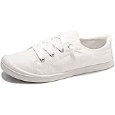 Women's Slip On Canvas Sneaker Low Top Casual Walking Shoes Classic Comfort Flat Fashion Sneakers