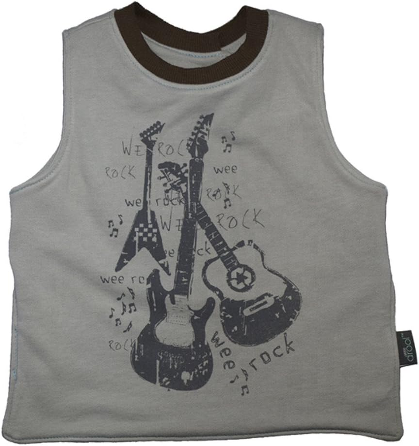 Waterproof Reversible T-Bib Made in the USA from Eco-friendly Bamboo and Organic Cotton (Wee Rock)