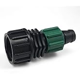 USA MADE - 5 PACK Premium Drip Tape Irrigation Tubing FEMALE HOSE SWIVEL (5/8" - .625" - .645") Universal Perma-Loc Connector Barbed Locking Fitting - Fits All Brands 16mm Drip Tape AG Tubing