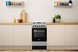 Indesit IS5G4PHSS 50cm Duel Fuel Cooker Silver A Rated Oven 61L view 2
