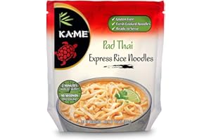 Ka-Me Gluten Free Rice Noodles - Pad Thai Express Noodles Ready To Serve (Pack of 6)
