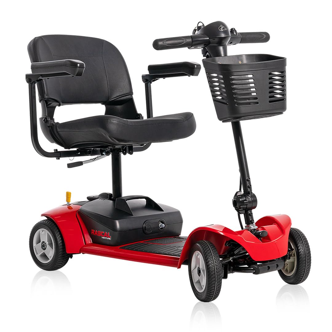 Photo 1 of Rascal Venture 4-Wheel Mobility Scooter, Long-Range Battery-Powered Electric Travel, Easy Compact Transport, Battery Included, for Indoor/Outdoor Use