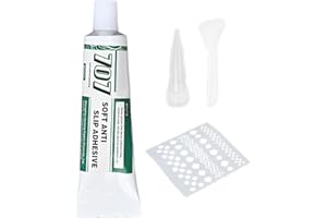 Sock Stop Glue, Sock Non Slip Gel Kit, Fabric Glue for Socks, Anti Slip Adhesive wiht Scraper and DIY Styling Board, Anti-Sli