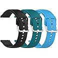 3 Pack Replacement Bands Intended for Garmin Bounce Smart Watch for Kids, Soft Silicone Adjustable Sport Strap Wristband for 