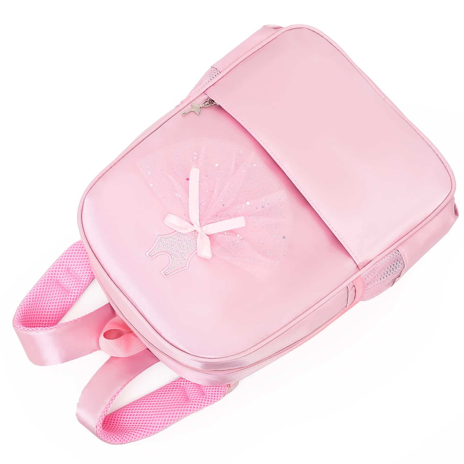 Dorlubel Cute Ballet Dance Backpack Tutu Dress Dance Bag with Key Chain Girls