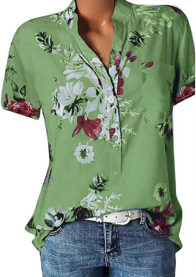 Amazon chemisier femme manches courtes Clearance