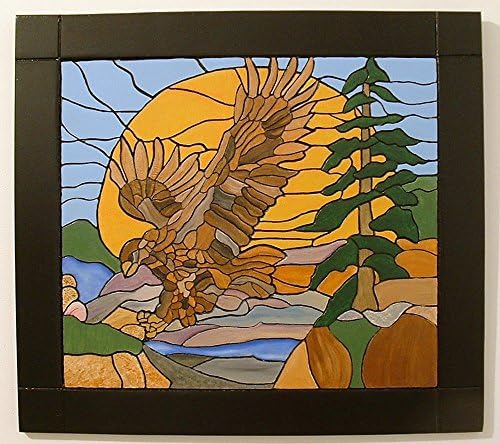 Wood Wall decor, Hawk on the Hunt in Flight