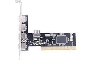 USB 2.0 Card 5 Ports 4 External 1 Internal Expansion 2.0 Adapter Controller High Speed 480Mbps Desktop PCI Adapter