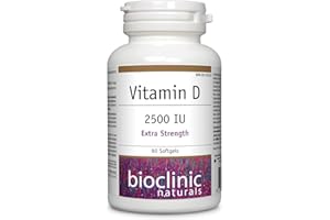 BioClinic Naturals Vitamin D 2500 IU, 90 Softgels, Extra Strength, Easy to Swallow & Highly Bioavailable Softgels in a Base o