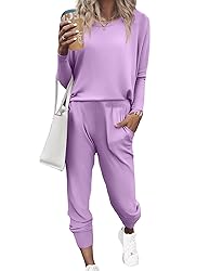 Ekouaer Women's Pajama Sets Casual 2Pcs Sleepwear