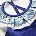 LittleSpring Girls Summer Outfits 3T for Toddler Girl Tank Tops and Shorts Set Casual Floral Cute Fashion 2 Piece Outfit Blue