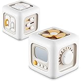 SOCBTNSO Busy Cube Toy for 1 Year Old Boy, Montessori Toys for 1+ Year Old, Travel Sensory Toys for Toddlers 1-3, Learning Fi