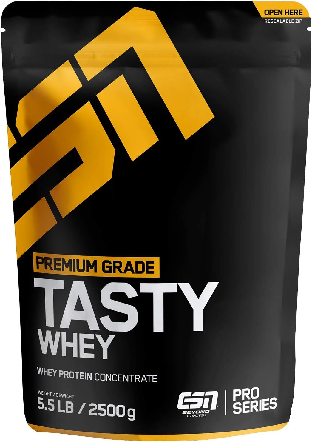ESN Tasty Whey Protein Powder, 2500g Big Pack Elite Sports NUTRIENTS