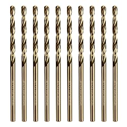 1/8 Inch Cobalt Drill Bits 10Pcs - HPHOPE M35 HSS