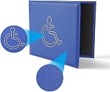 Vicloon Disabled Badge Timer Holder PU Leather Navy Blue view 3