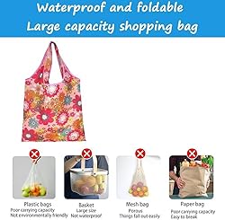 Terrava 3 Pcs Extra Large 50Lbs Foldable Reusable