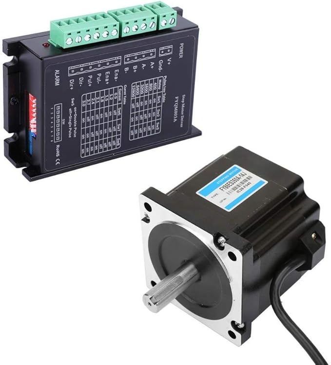 YWHWH Industrial Stepper Motor Kit, DC 2480V 1.8° 4.5NM Adjustable