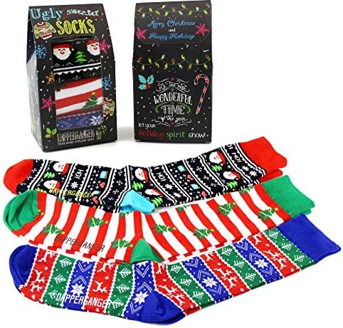 Colorful Socks Pack Gift 3 Pack Size 7-12, Unisex