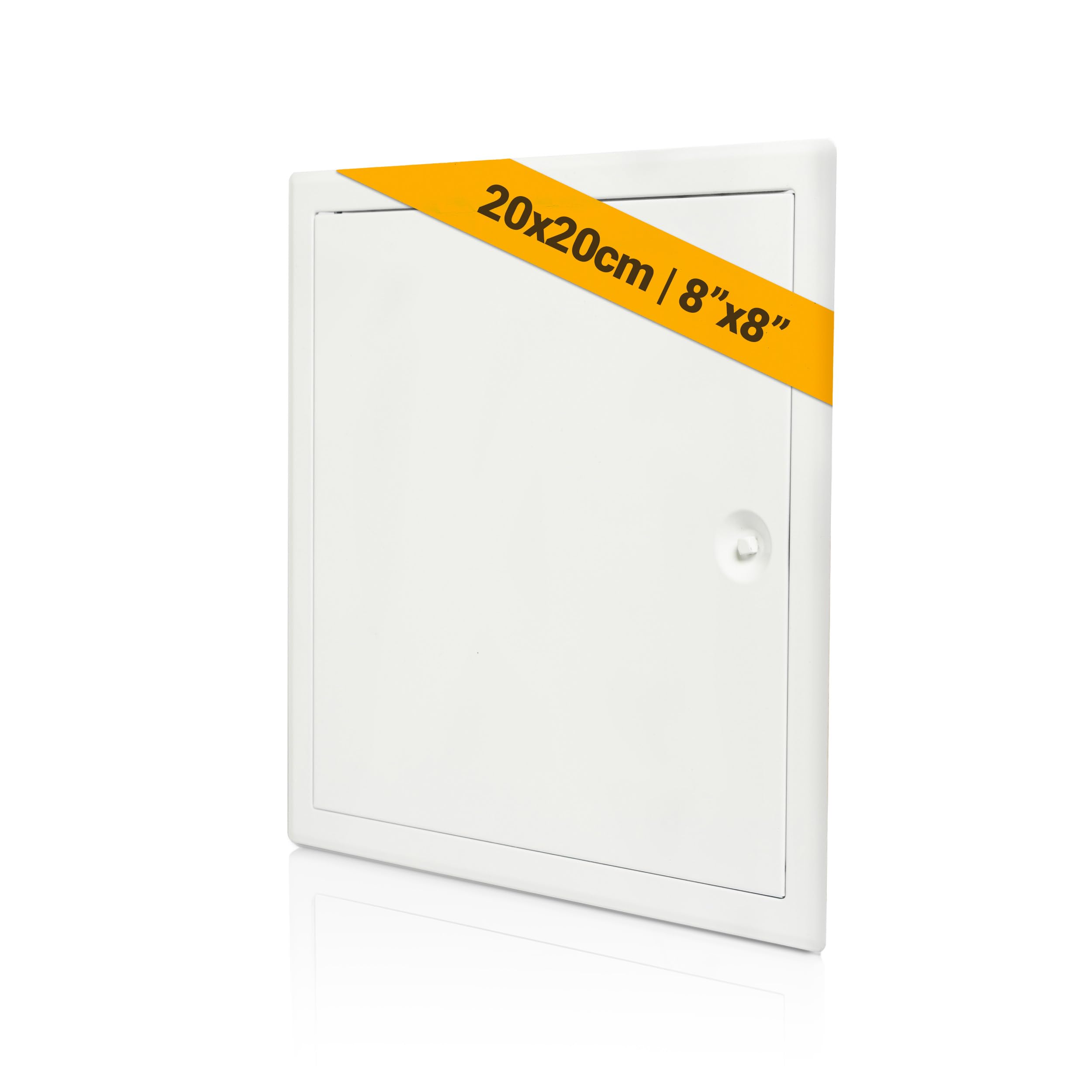 Proxinova Metal Access Panel 200x200 mm for Outdoor and Indoor, Steel Access Panel for Inspection Hatch, Fuse Box Cover Cabinet, Wall and Ceiling, Conceals Wires, Meters, Pipes, Fits Flush to Surfaces