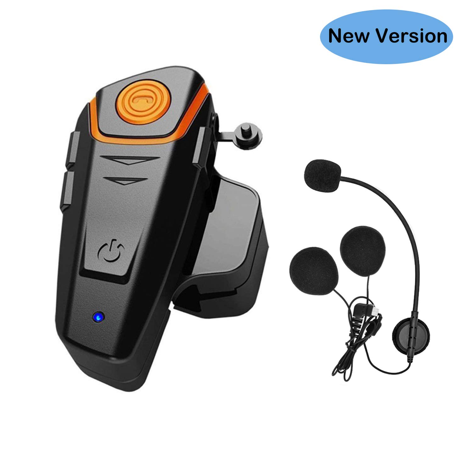 Thokwok Motorcycle Bluetooth Headset, BTS2 1000m Helmet Bluetooth Communication