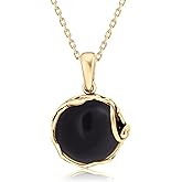 14K Gold Plated Gemstone Necklace for Women - 14k Gold Necklaces for Women - Gold over 925 Sterling Silver - Birthstone Necklace - Gold Jewelry for Women - Vintage Jewelry for Women