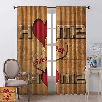 Amazon Com Youpinnong Home Sweet Home Curtains Sliding Glass