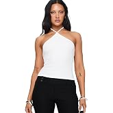 Princess Polly Women's Baseline Halter Rib Top