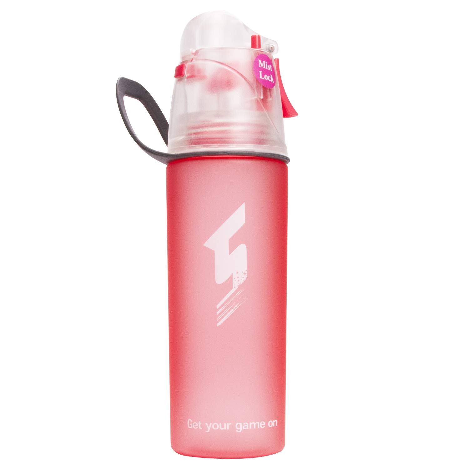 Qshare Misting Drinking Water Bottle, Spray Mist Sports Bottle for Outdoor Sport Hydration and Cooling Down, FDA Approved BPA-Free Misting Water Cup with Unique Mist Lock Design