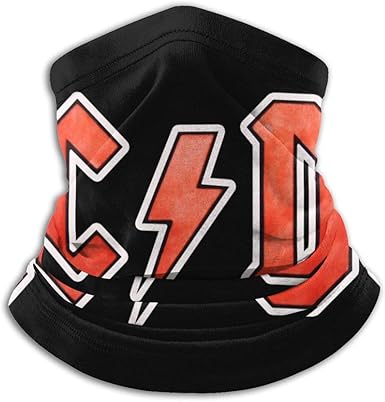 Acdc Fleece Neck Warmer Windproof Winter Neck Gaiter Cold Weather Face Mask For Men Women At Amazon Men S Clothing Store