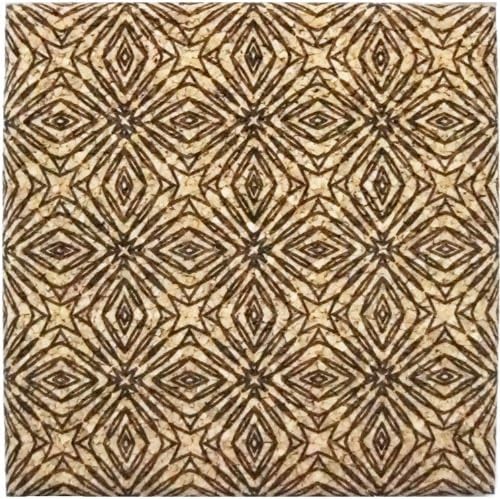 XL Coasters Kaleidoscope (9 Inch) – Oversized cork absorbent drink coaster