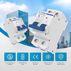 CGELE AC Miniature Circuit Breaker 10 Amp 2 Pole