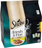 Sheba Fresh and Fine Cat Wet Food Poultry in Gravy 3 x 50 g Pouches view 2