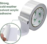 BOMEI PACK Aluminum Foil Tape 50mm x 50m 3 Rolls High Temp Moisture UV Resistant view 3