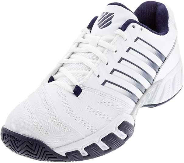 KSwiss Mens Bigshot Lite 4 Tennis Shoe (12, White/Peacoat/Silver