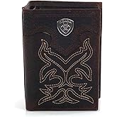 ARIAT Men's Boot Embroidery Tri-Fold Tan