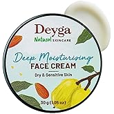 Deyga Deep Moisturising Face Cream – Intensive Hydration for Dry & Sensitive Skin with Marula, Almond & Cardamom – 30g