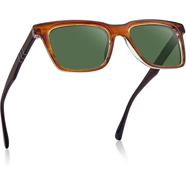 Acetate & Stainless Steel Polarized Square Sunglasses with UV Protection Cosmo Large Oversized Square Womens Sunglasses by FREYRS Eyewear main image 4