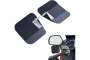 Bid4ze Motorcycle Hand Guard Air Wing Deflector Windshield Mirror for H-onda Goldwing 1800 2001-2017 F6B 2013-2017 Black