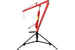 MemoryField 1000 Lb Hitch Mounted Hydraulic Truck Crane, 360° Swivel Boom Hoist, Heavy Duty Pickup Bed Crane for Lifting & Co