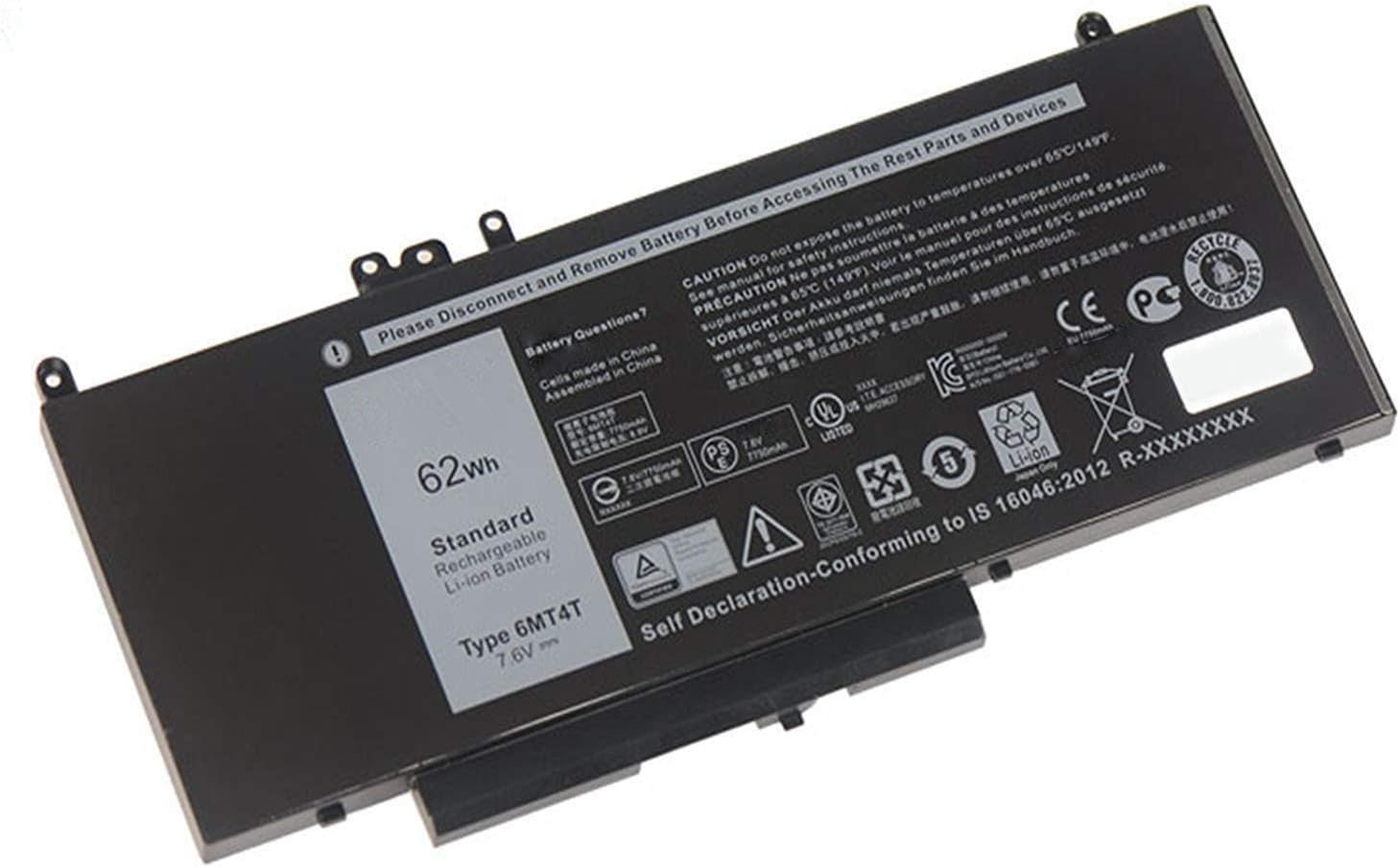 7 6v 62wh Hubei 6mt4t Laptop Battery For Dell Latitude E5470 E5570 7v69y Txf9m 79vrk 07v69y 6mt4t Laptop Accessories Batteries